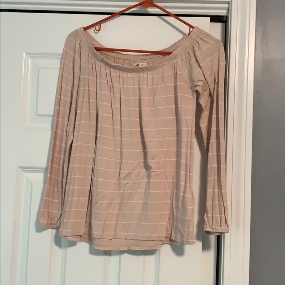 Striped, off the shoulder top